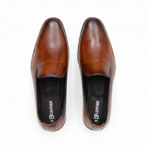 Leather Premium Tan Smooth Leather Dress Loafers