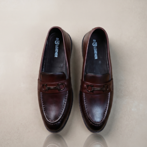 JL Leather Classic Brown Bit Loafer