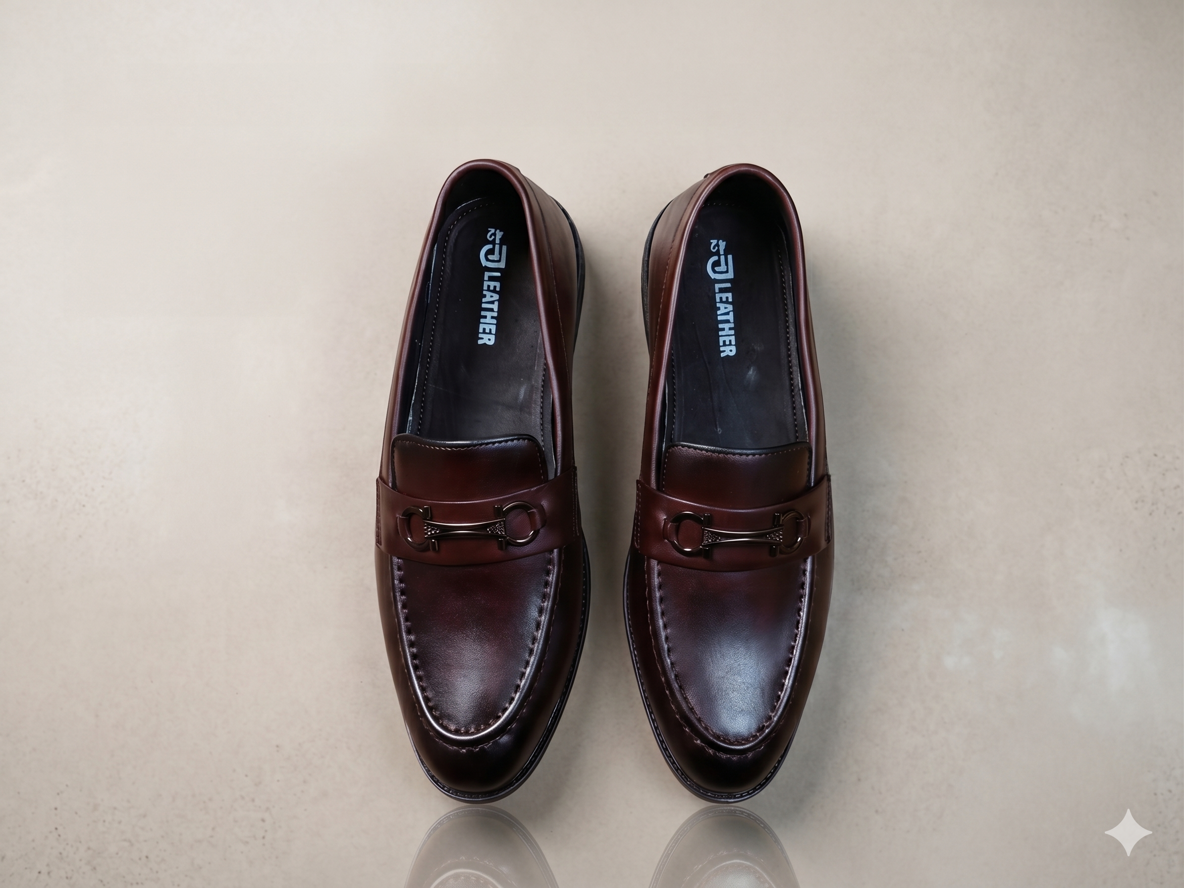 JL Leather Classic Brown Bit Loafer