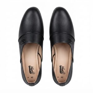 Men's Black Leather Penny Loafers