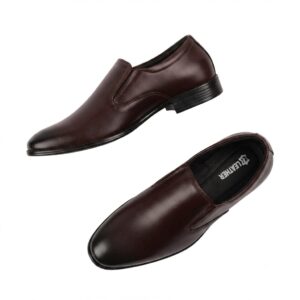 Men’s Dark Brown Leather Formal Slip-On Shoes