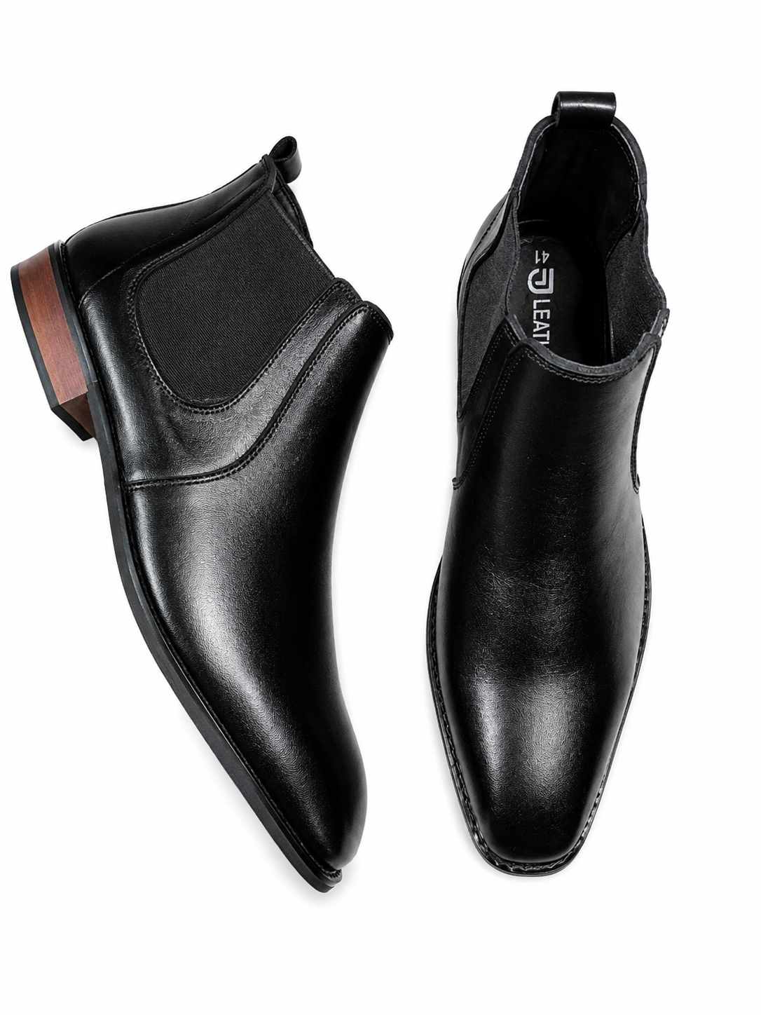 Jarifa Leather Men's Crocodile-Embossed Dark Brown Oxford Shoes