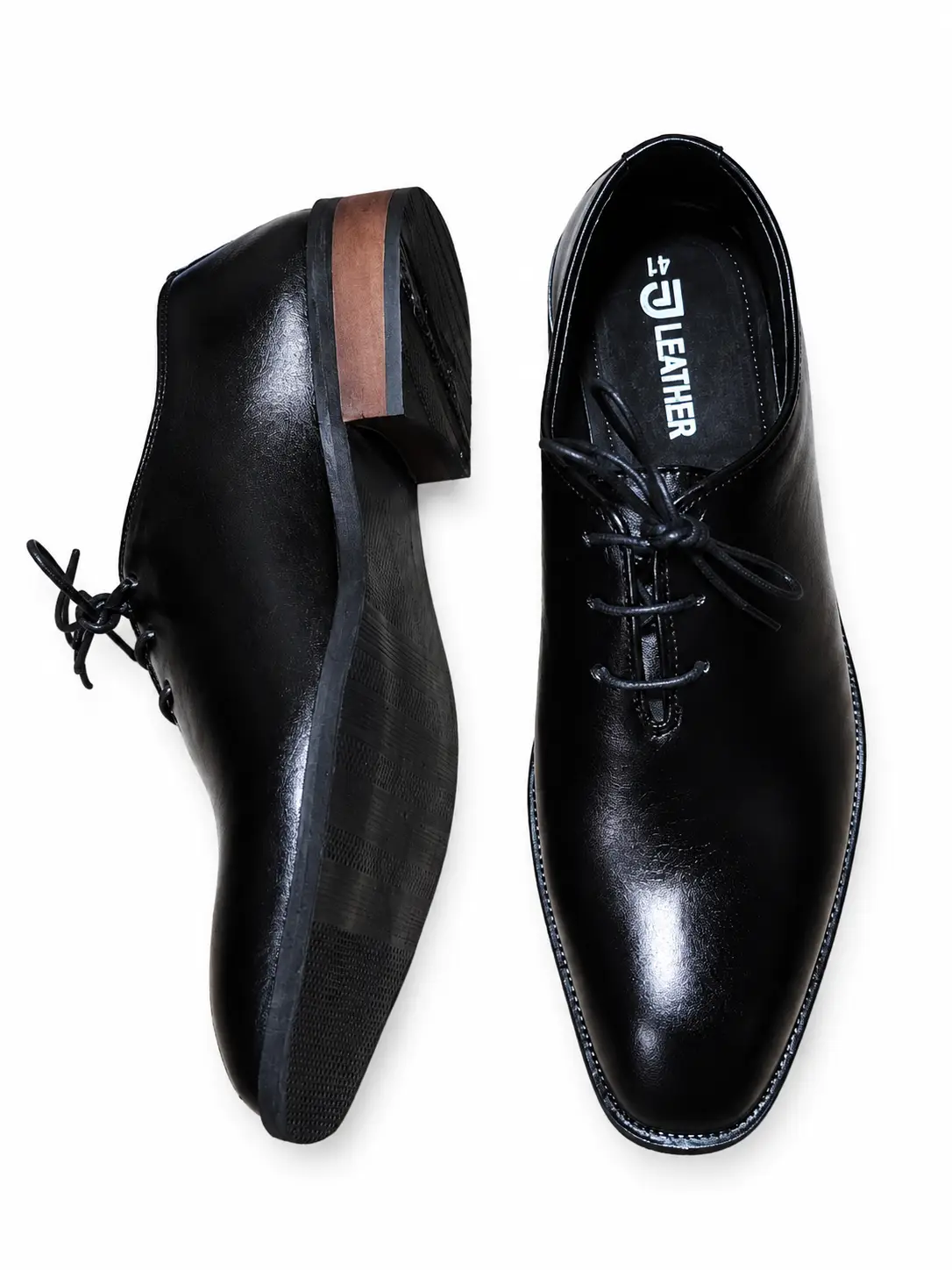 Premium Men's Black Genuine Leather Formal Shoes