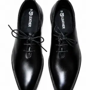 Premium Men's Black Genuine Leather Formal Shoes
